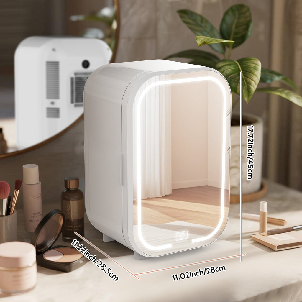 Vexon 22L Mini Skincare Fridge with LED Mirror