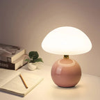 Vexon French Cream Mushroom Table Lamp with Adjustable LED Colors