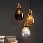 Vexon Teardrop Glass Hanging Pendant Light
