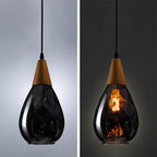 Vexon Teardrop Glass Hanging Pendant Light