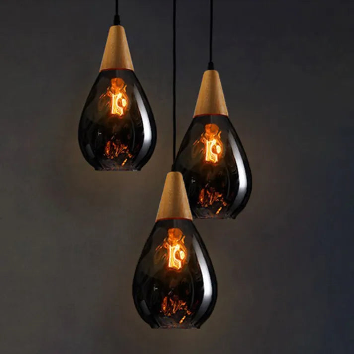 Vexon Teardrop Glass Hanging Pendant Light VexonGear