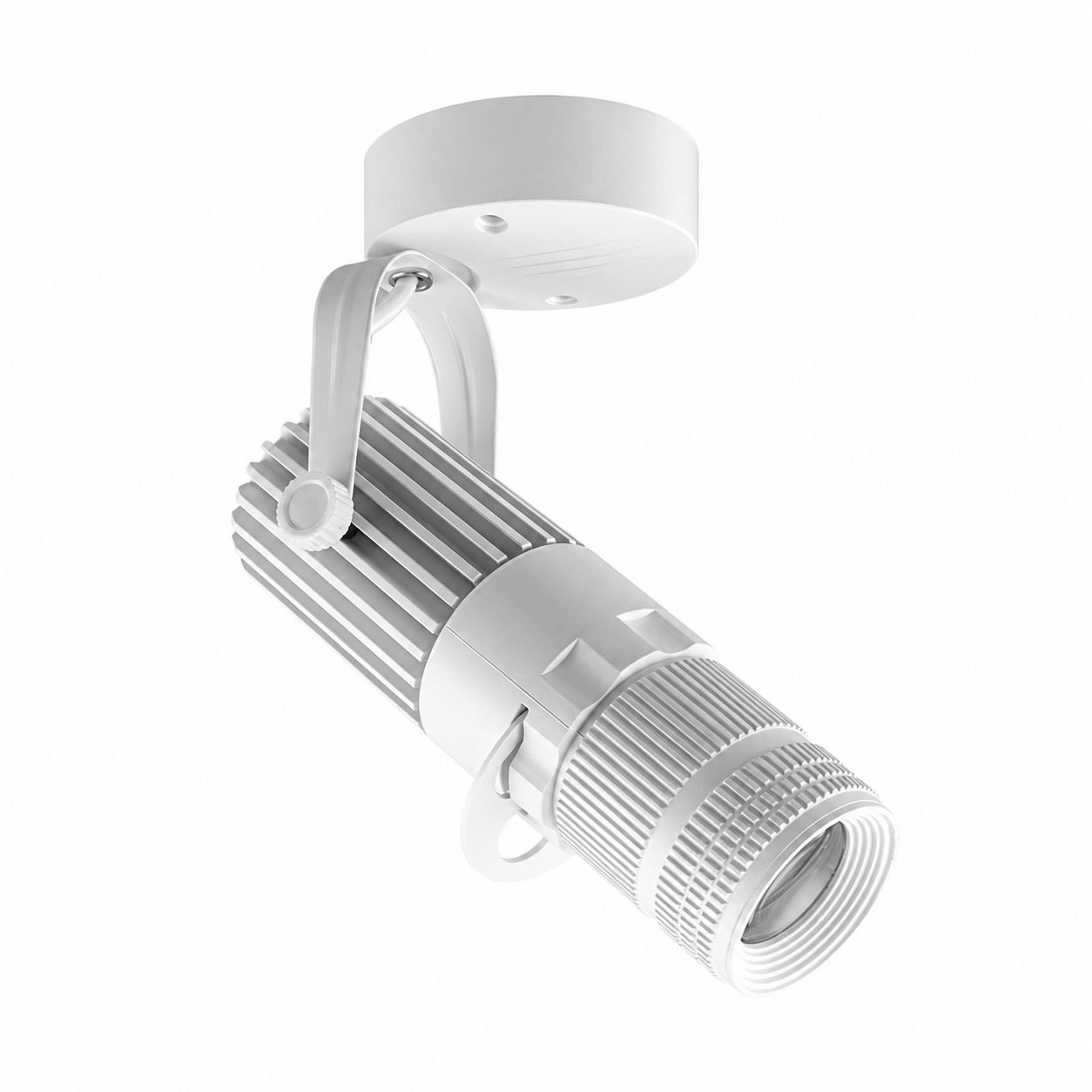 Adjustable LED Ceiling Spotlight Aluminum Brushed Nickel VexonGear