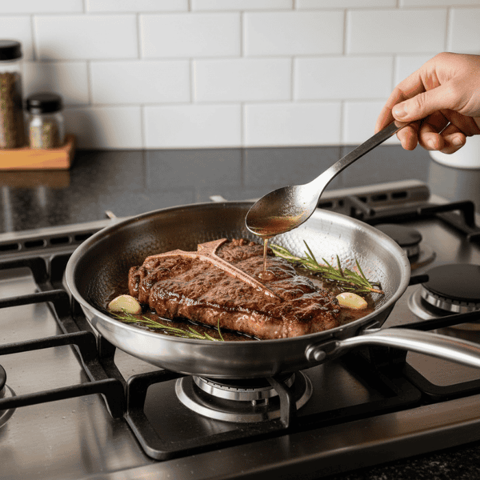Vexon Premium Uncoated Titanium Frying Pan for All Stovetops