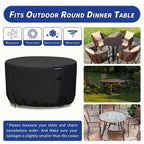 Vexon Heavy-Duty Round Outdoor Furniture Cover with Air Vent