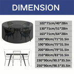 Vexon Heavy-Duty Round Outdoor Furniture Cover with Air Vent
