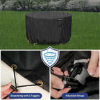Vexon Heavy-Duty Round Outdoor Furniture Cover with Air Vent