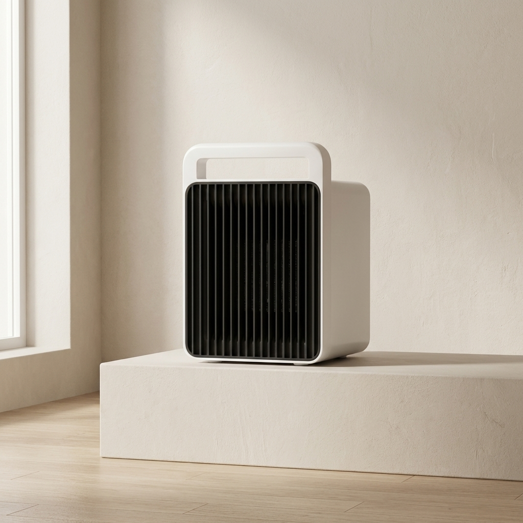 Electric Space Heater PTC Ceramic 600W Tip Over Protection Compact Size