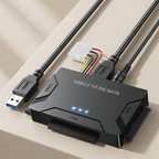 Hard Drive Adapter SATA IDE to USB 3.0 Converter Dual Interface with External Power Supply