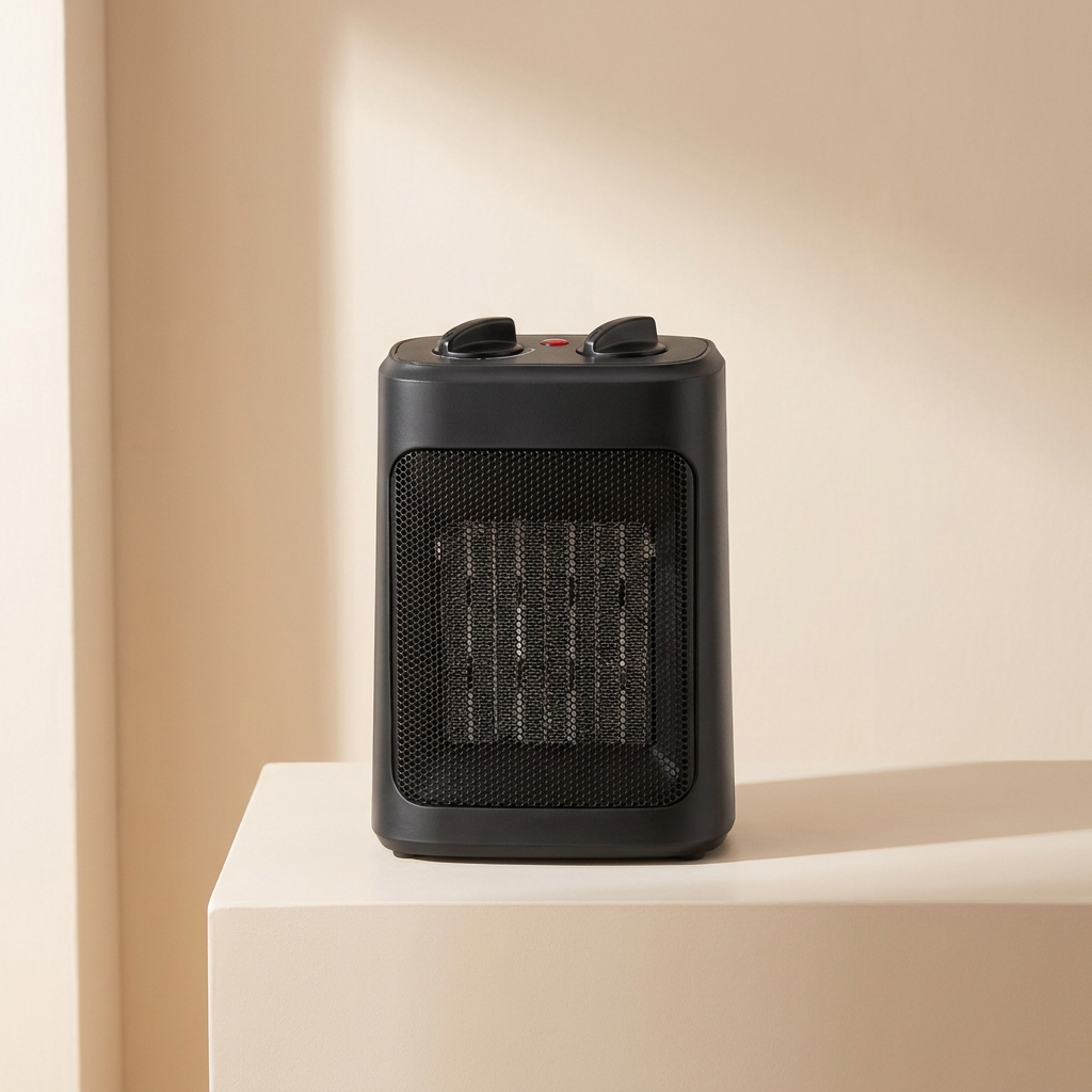 Ceramic Space Heater, Portable, Adjustable Thermostat, Tip-Over Protection
