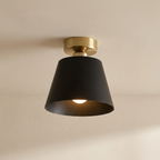 Flush Mount Ceiling Light, Wrought Iron, Hardwired, E27 Bulb Base VexonGear