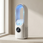 Bladeless Fan UV Air Purifier USB Powered 6 Speed Compact Tabletop Design