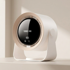 Bladeless Fan Portable LED Display Compact Air Circulator Design
