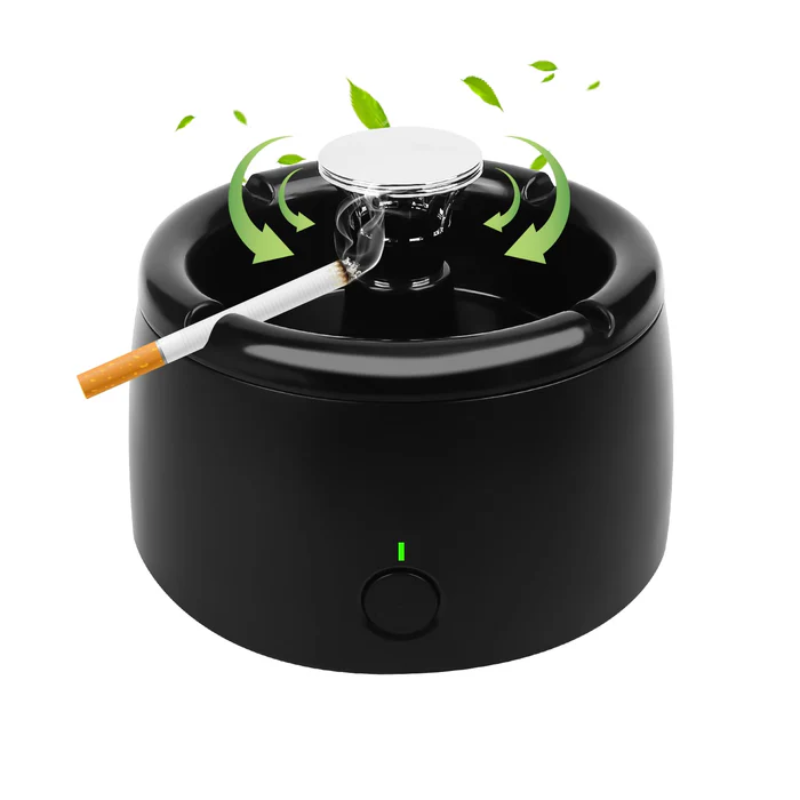 Rechargeable Smokeless Ashtray with Air Purification – Compact, Quiet, Portable for Home, Office, and Car