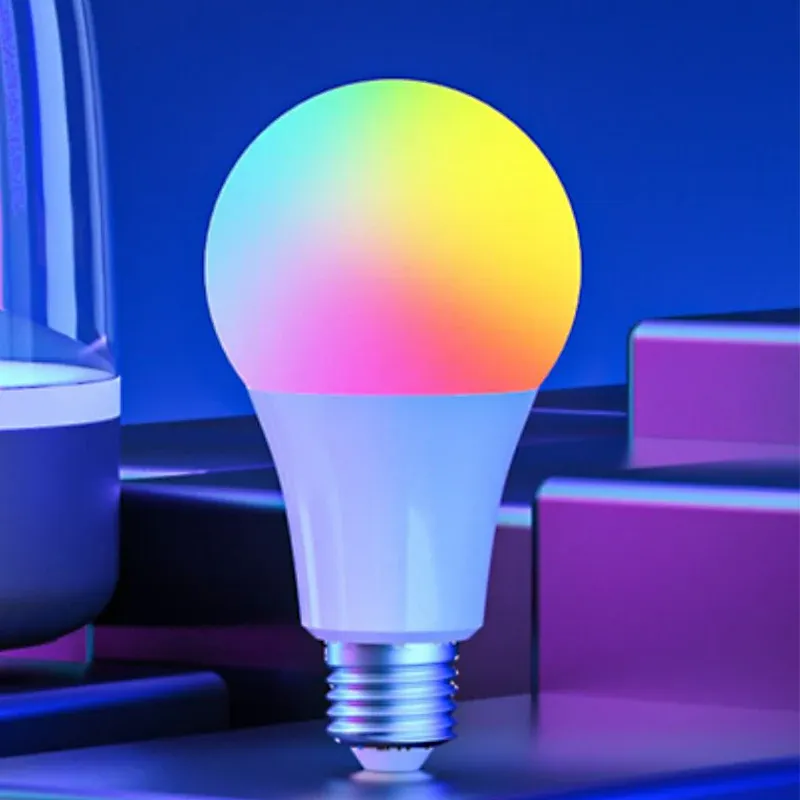 RGB LED Smart Light Bulb E27 Screw Base Remote Control Dimmable Color Changing VexonGear