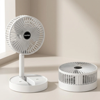 Portable Foldable USB Fan 4 Speed Quiet Motor Rechargeable