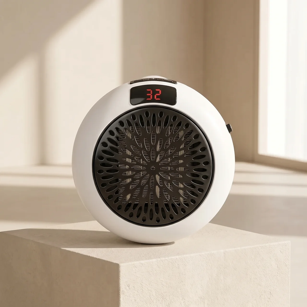 Electric Heater 800 W Compact Wall Mounted and Freestanding with Remote Control