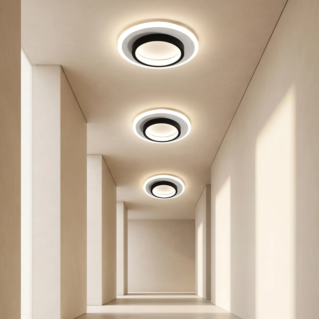 Ceiling Light Round Acrylic Built In LED Warm White Indoor Fixture VexonGear