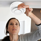 Smart WiFi Smoke Detector Heat Sensor Bluetooth Indoor Ceiling Wall Mount