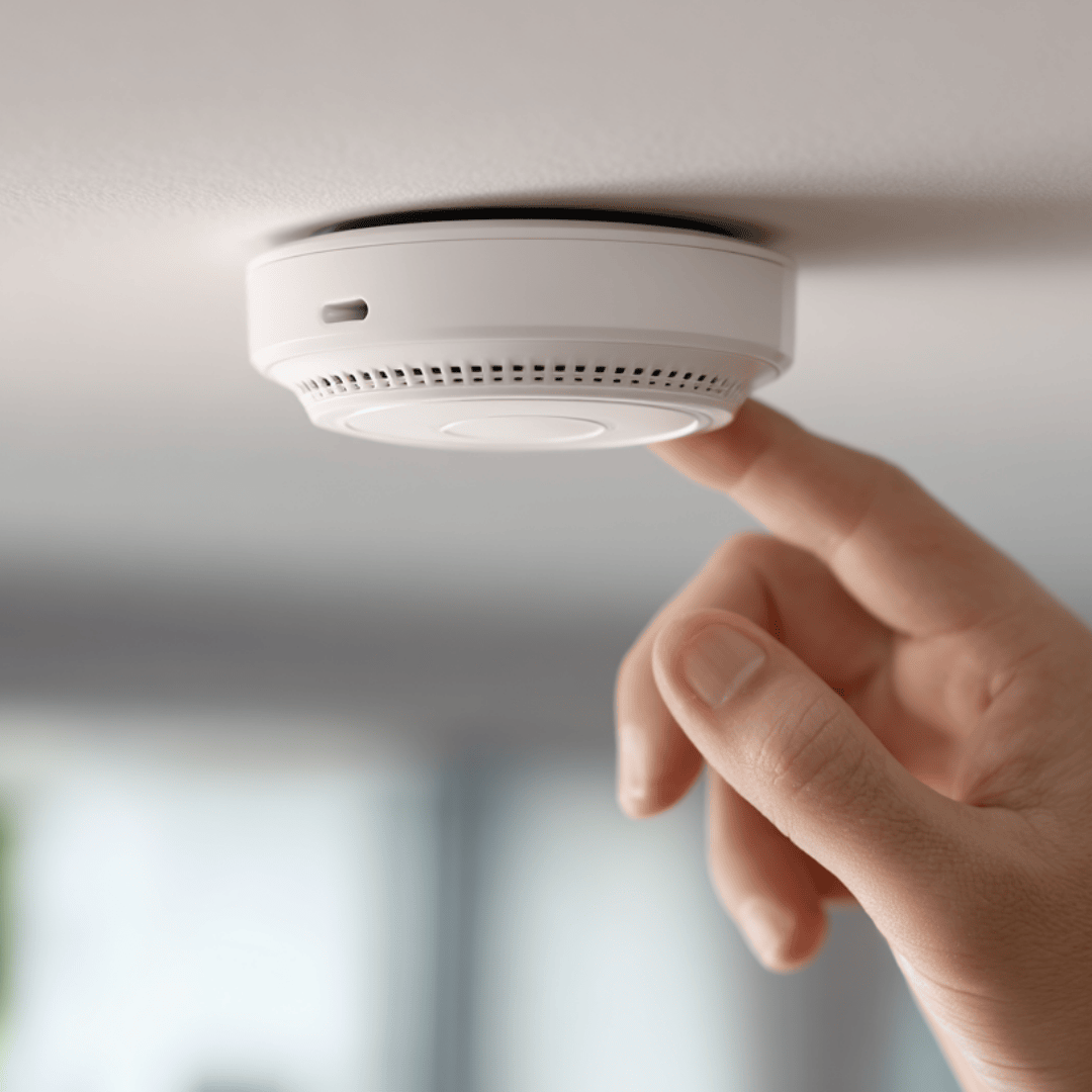 Smart WiFi Smoke Detector Heat Sensor Bluetooth Indoor Ceiling Wall Mount