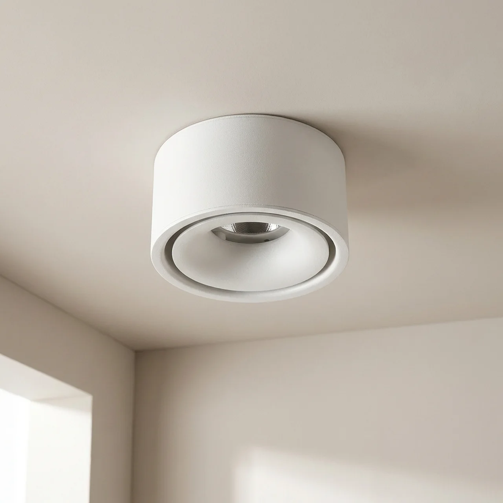 Ceiling Spotlight Adjustable Head Matte Aluminum Integrated LED VexonGear