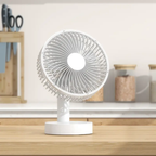 Portable Fan Rechargeable Battery 4 Speed Low Noise Timer