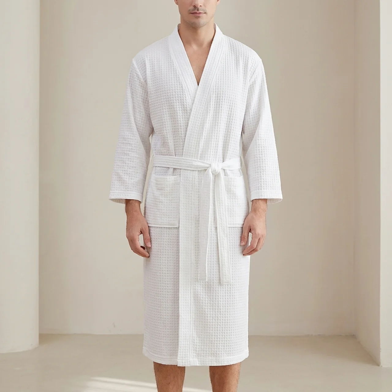 Bathrobe, Unisex Design, V-Neck Style, Front Pockets VexonGear