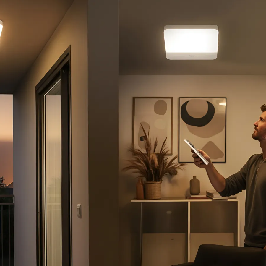 Motion Sensor LED Ceiling Light Rechargeable Magnetic Mount with Remote Control VexonGear