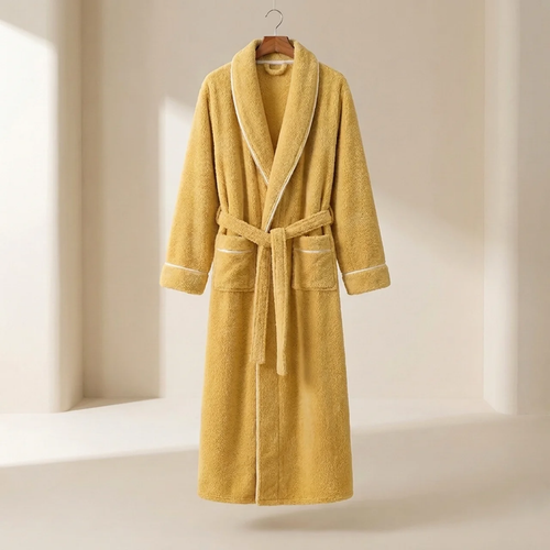 Bathrobe Coral Fleece Flannel Unisex Shawl Collar VexonGear