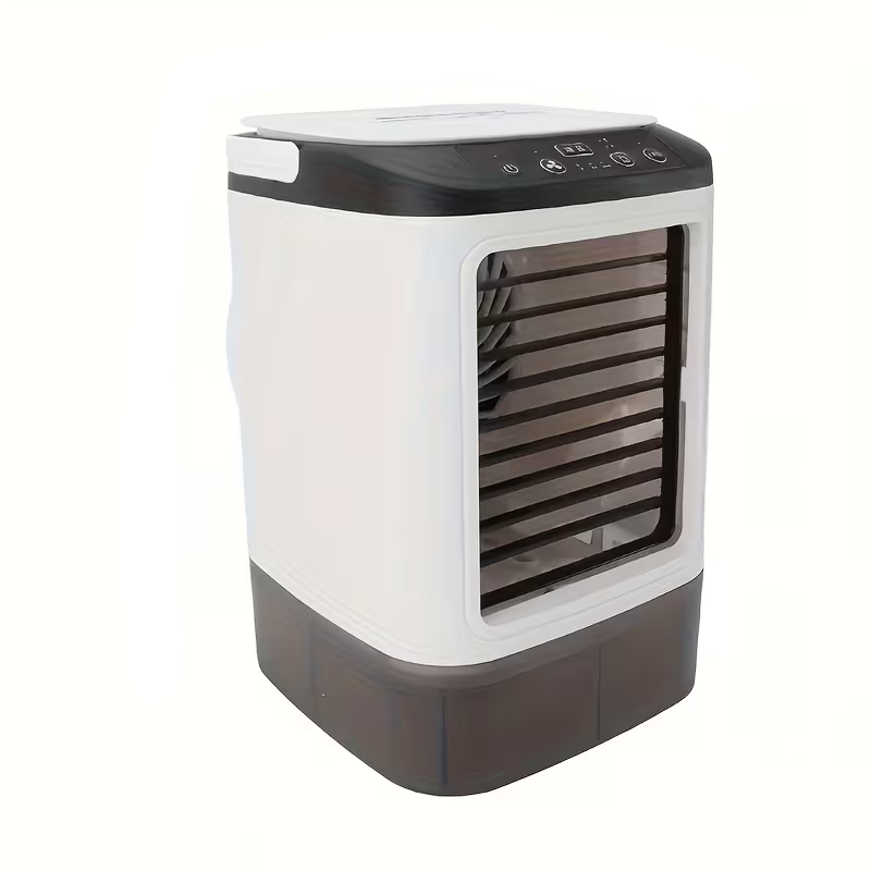 Portable Air Conditioner with Ultrasonic Dual-Spray Mist, 3-Speed Fan and LED Night Light