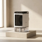 Portable Air Conditioner with Ultrasonic Dual-Spray Mist, 3-Speed Fan and LED Night Light