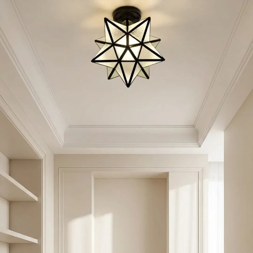 LED Ceiling Light Star Shaped Tri Color E27 for Hallways and Entryways VexonGear