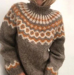 Nordic Fair Isle Sweater | Vintage Moss Green Pattern VexonGear