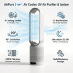 AirPure 3-in-1 air cooler, UV air purifier and ionizer [Limited Worldcup sale] VexonGear
