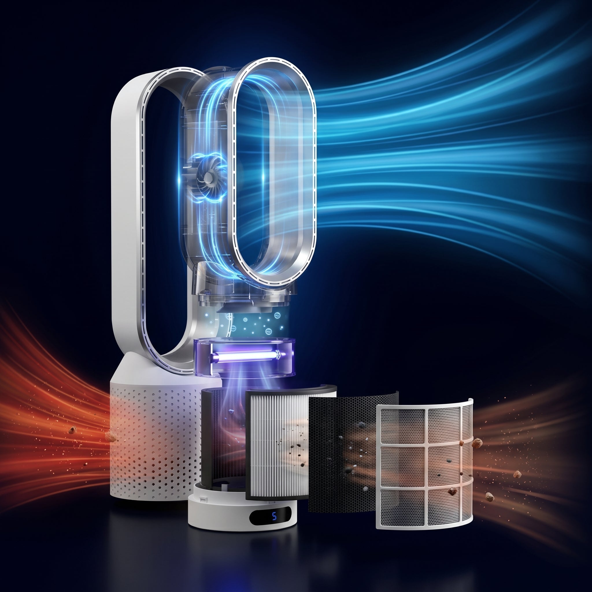 AirPure 3-in-1 air cooler, UV air purifier and ionizer [Limited Worldcup sale] VexonGear