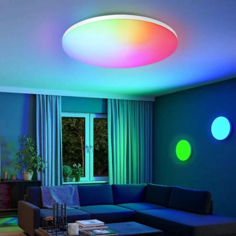Smart LED Ceiling Light, 24W, RGB White Warm White, Surface Mounted VexonGear