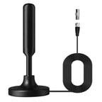 Indoor Digital TV Antenna, Magnetic Base, 10ft Coaxial Cable, VHF/UHF Reception