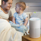Air Purifier, H13 HEPA Filter, 360° Air Intake, Touch Control