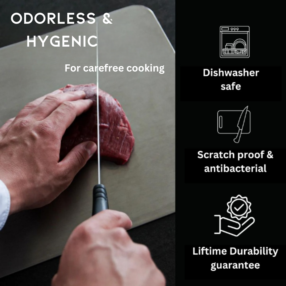 Vexon Titanium Cutting Board with Non-Porous Surface