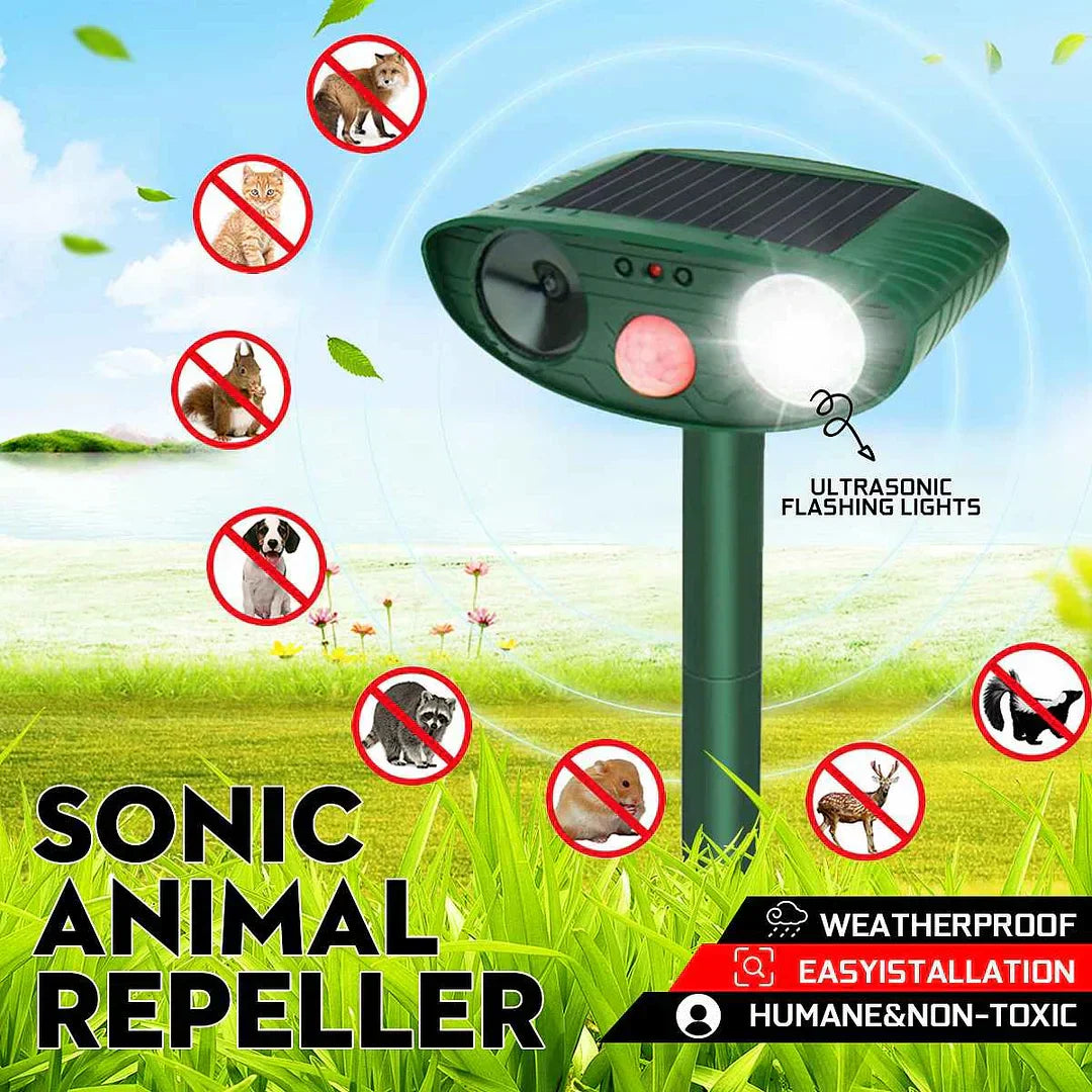 Vexon Solar-Powered Ultrasonic Deer Repeller for Gardens