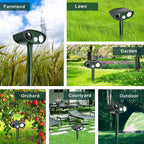 Vexon Solar-Powered Ultrasonic Deer Repeller for Gardens