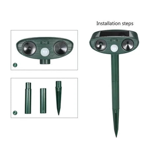 Vexon Solar-Powered Ultrasonic Deer Repeller for Gardens