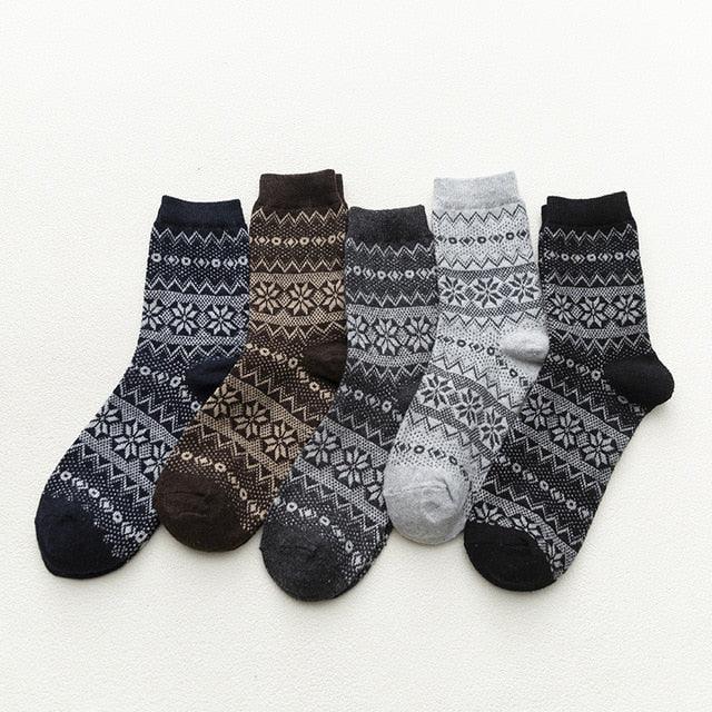 Nordic Winter Socks | Scandinavian Pattern Wool Blend VexonGear