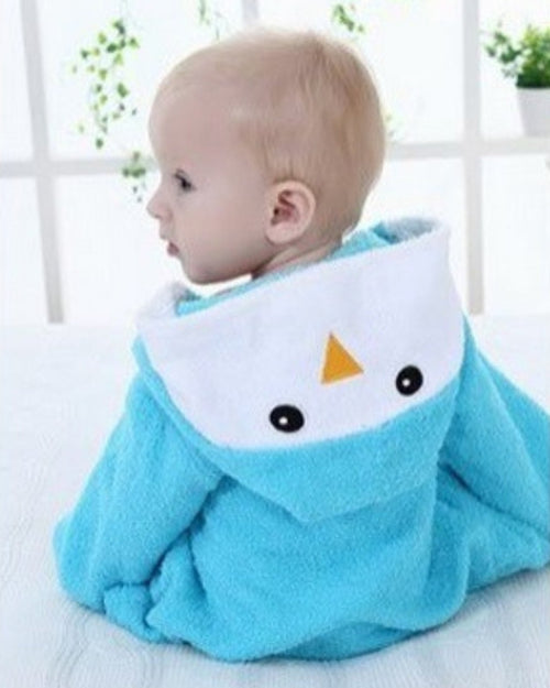 Baby Hooded Bathrobe | Penguin Design Cotton Terry VexonGear