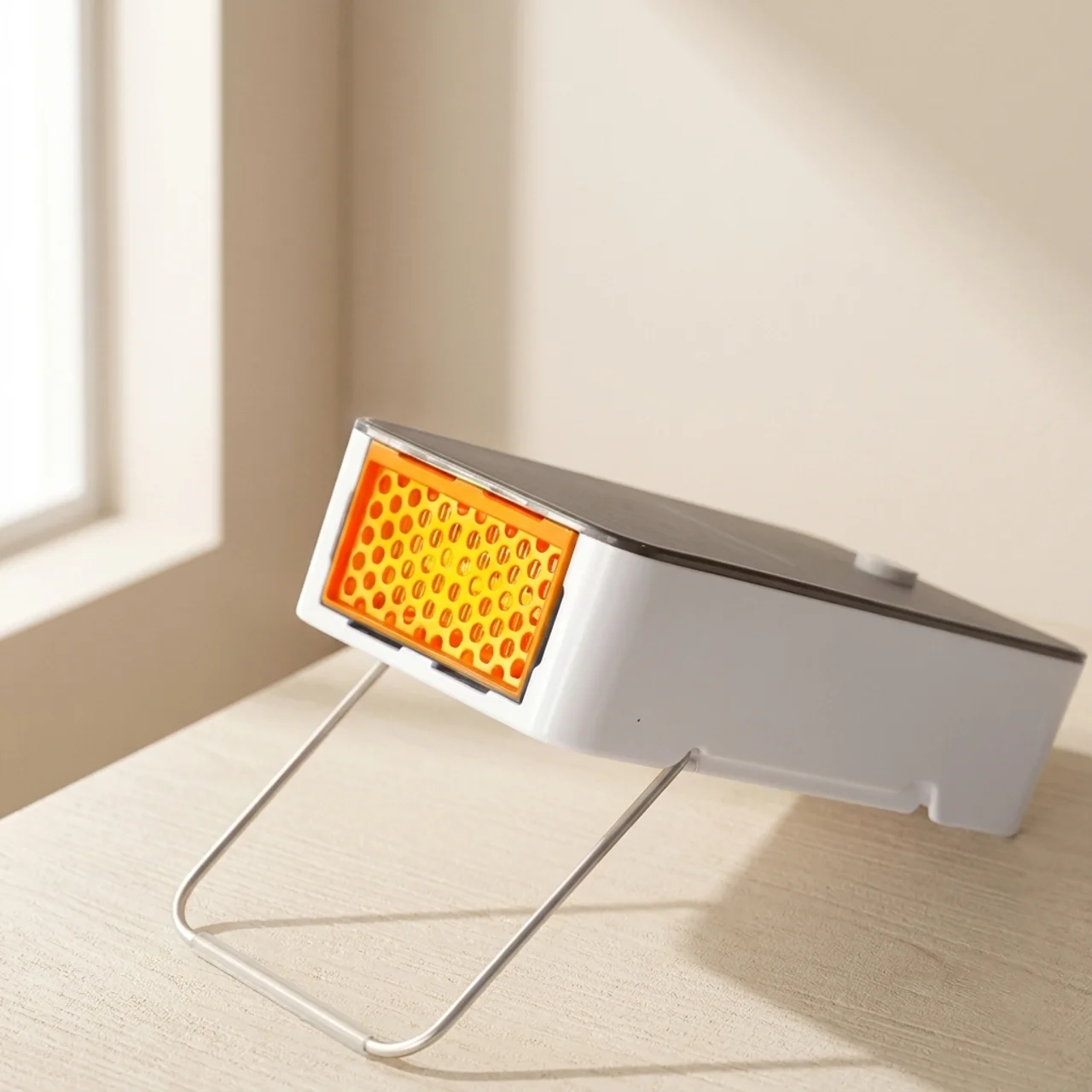 Electric Hand Warmer Portable Ceramic Heater ABS Body Adjustable Metal Stand