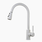 Modern Kitchen Faucet | White Pull-Down Spray Head VexonGear
