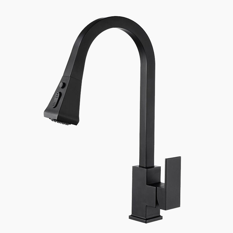 Modern Kitchen Faucet | Matte Black Pull-Down Sprayer VexonGear