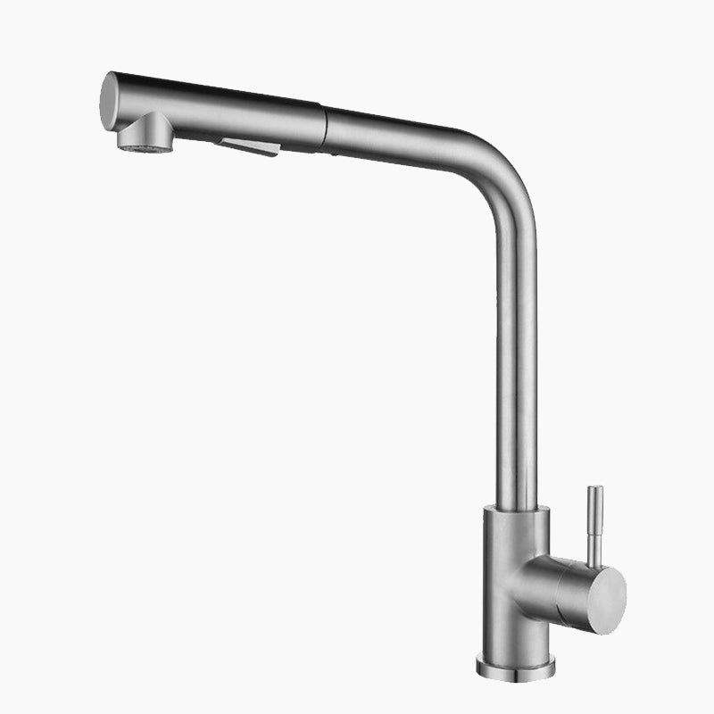 Modern Pull-Out Kitchen Faucet | Brushed Stainless Steel Design VexonGear