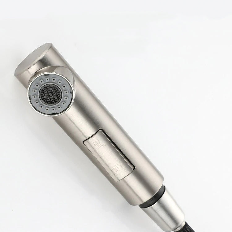 Modern Pull-Out Kitchen Faucet | Brushed Stainless Steel Design VexonGear