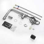 Modern Pull-Out Kitchen Faucet | Brushed Stainless Steel Design VexonGear