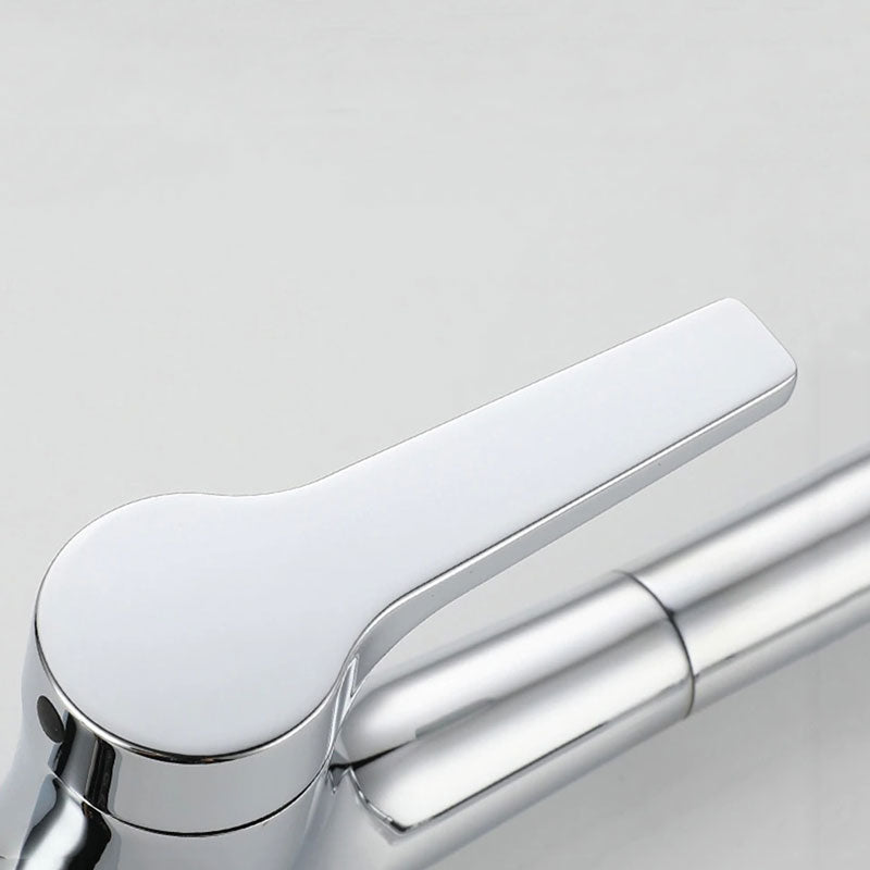 Pull-Down Kitchen Faucet | Chrome Gooseneck Design With Spray Head VexonGear
